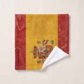 Drapeau espagnol Vintage Grunge (Gant de toilette)