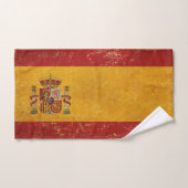 Drapeau espagnol Vintage Grunge (Serviette à main)