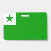 Drapeau espéranto Badge (Arrière)