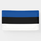 Drapeau estonien Estonie bannière personnalisée (Horizontal)