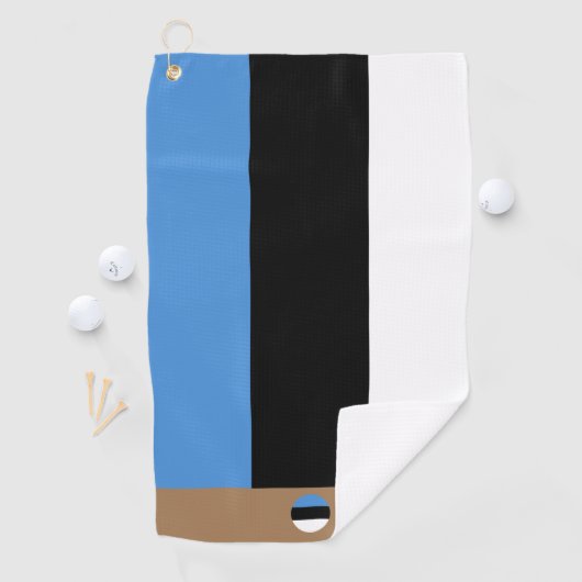 Drapeau estonien & Estonie monogrammed / serviette (En situation)