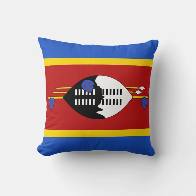 Drapeau Eswatini x Coussin de drapeau (Recto)