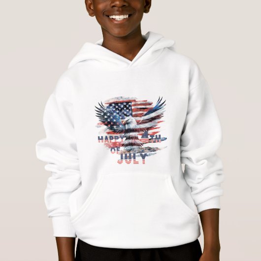 Drapeau et aigle des États-Unis. Indépendance (Devant)