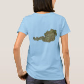 Drapeau et carte Autriche T-shirt (Dos)