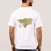 Drapeau et carte de Guinée-Bissau T-shirt (Dos)