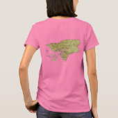 Drapeau et carte de Guinée-Bissau T-shirt (Dos)