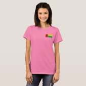 Drapeau et carte de Guinée-Bissau T-shirt (Devant entier)