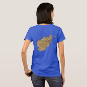 Drapeau et carte de l'Afghanistan T-shirt (Dos entier)
