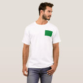 Drapeau et carte de Libye T-shirt (Devant entier)