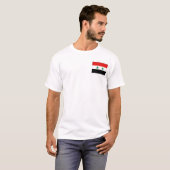 Drapeau et carte de Syrie T-shirt (Devant entier)