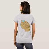 Drapeau et carte de Tanzanie T-shirt (Dos entier)