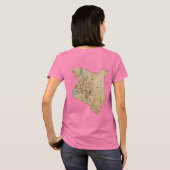 Drapeau et carte du Kenya T-Shirt (Dos entier)