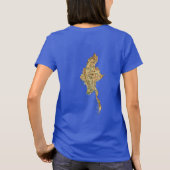 Drapeau et carte du Myanmar T-Shirt (Dos)