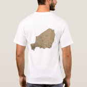 Drapeau et carte du Niger T-shirt (Dos)