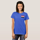 Drapeau et carte du Yémen T-shirt (Devant entier)