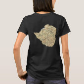 Drapeau et carte du Zimbabwe T-shirt (Dos)
