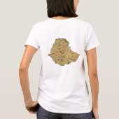 Drapeau et carte éthiopiens T-shirt (Dos)