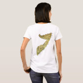 Drapeau et carte somalien T-shirt (Dos entier)