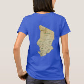 Drapeau et carte Tchad T-shirt (Dos)