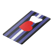 Drapeau et cœur de fierté en cuir (Devant Angle)