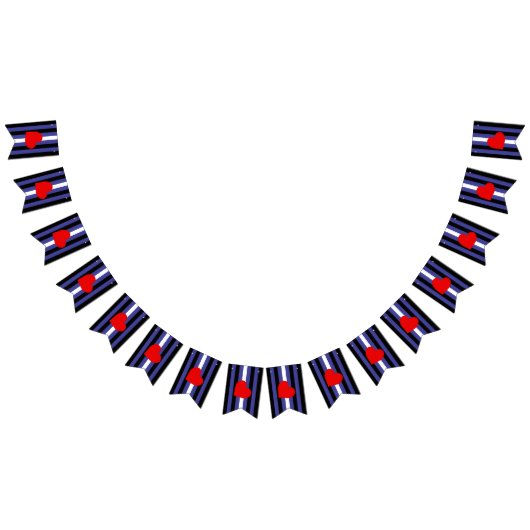 Drapeau et cœur de fierté en cuir (Tout)