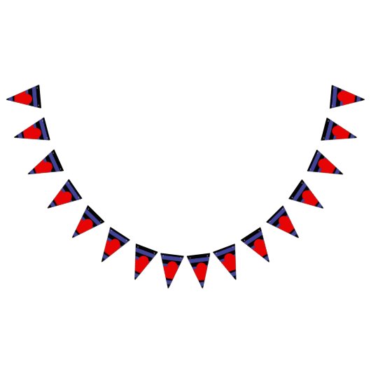 Drapeau et cœur de fierté en cuir (Tout)