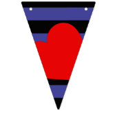 Drapeau et cœur de fierté en cuir (Deuxième drapeau)