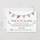 Drapeau Et Fleurs Merci Pour Votre Commande (Devant)