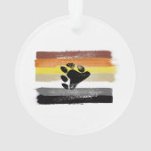 Drapeau et symbole de la fierté de l'ours peint (dos)