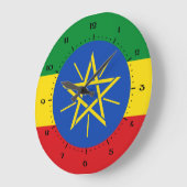 Drapeau éthiopien Horloges (Angle)