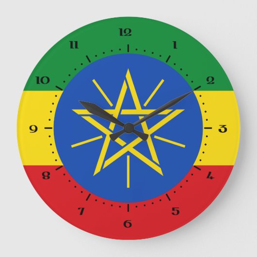 Drapeau éthiopien Horloges (Recto)