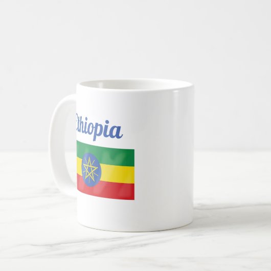 Drapeau éthiopien Mug de café (Devant gauche)