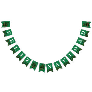 Drapeau Feliz Navidad Christmas Fiesta Party