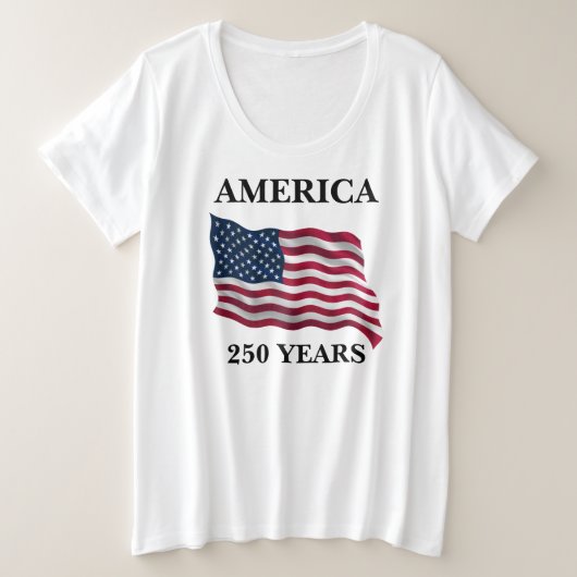 Drapeau féminin 250 ans d'Amérique (Design devant)