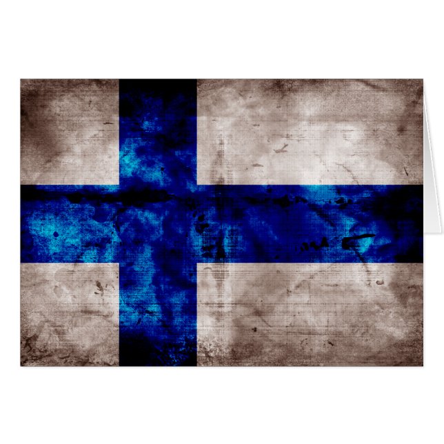 Drapeau finlandais (Devant Horizontal)