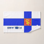 Drapeau finlandais (Serviette à main)