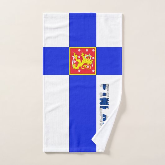 Drapeau finlandais (Serviette à main)