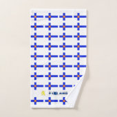Drapeau finlandais (Serviette à main)