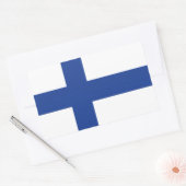Drapeau finlandais autocollants personnalisés (Enveloppe)