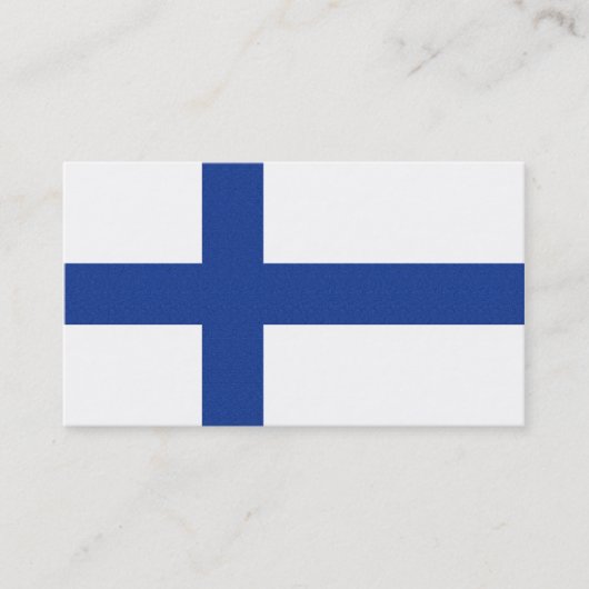 Drapeau finlandais cartes de visite personnalisés (Devant)