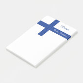 Drapeau finlandais personnalisé Post-It notes (Incliné)
