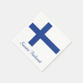Drapeau finlandais serviettes en papier (Coin)