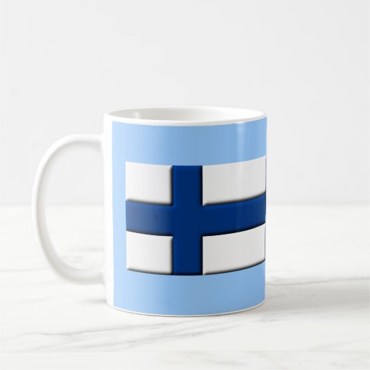 Drapeau finlandais Suomi Mug (Gauche)