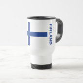 Drapeau finlandais tasses personnalisées (Devant droit)