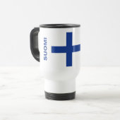 Drapeau finlandais tasses personnalisées (Devant gauche)