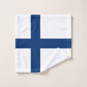Drapeau Finlande (Gant de toilette)