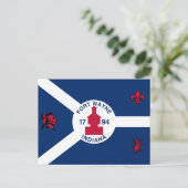 Drapeau Fort Wayne, Indiana Carte postale (Debout devant)