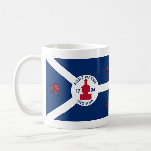 Drapeau Fort Wayne, Indiana Coffee Mug