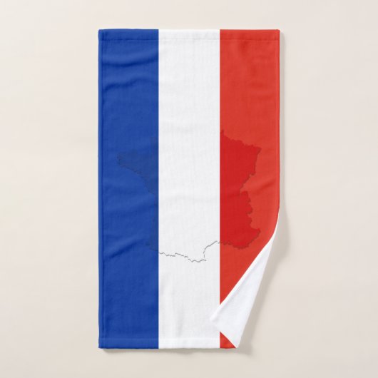 drapeau français (Serviette à main)