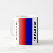 Drapeau français Design Café Mug (Devant gauche)